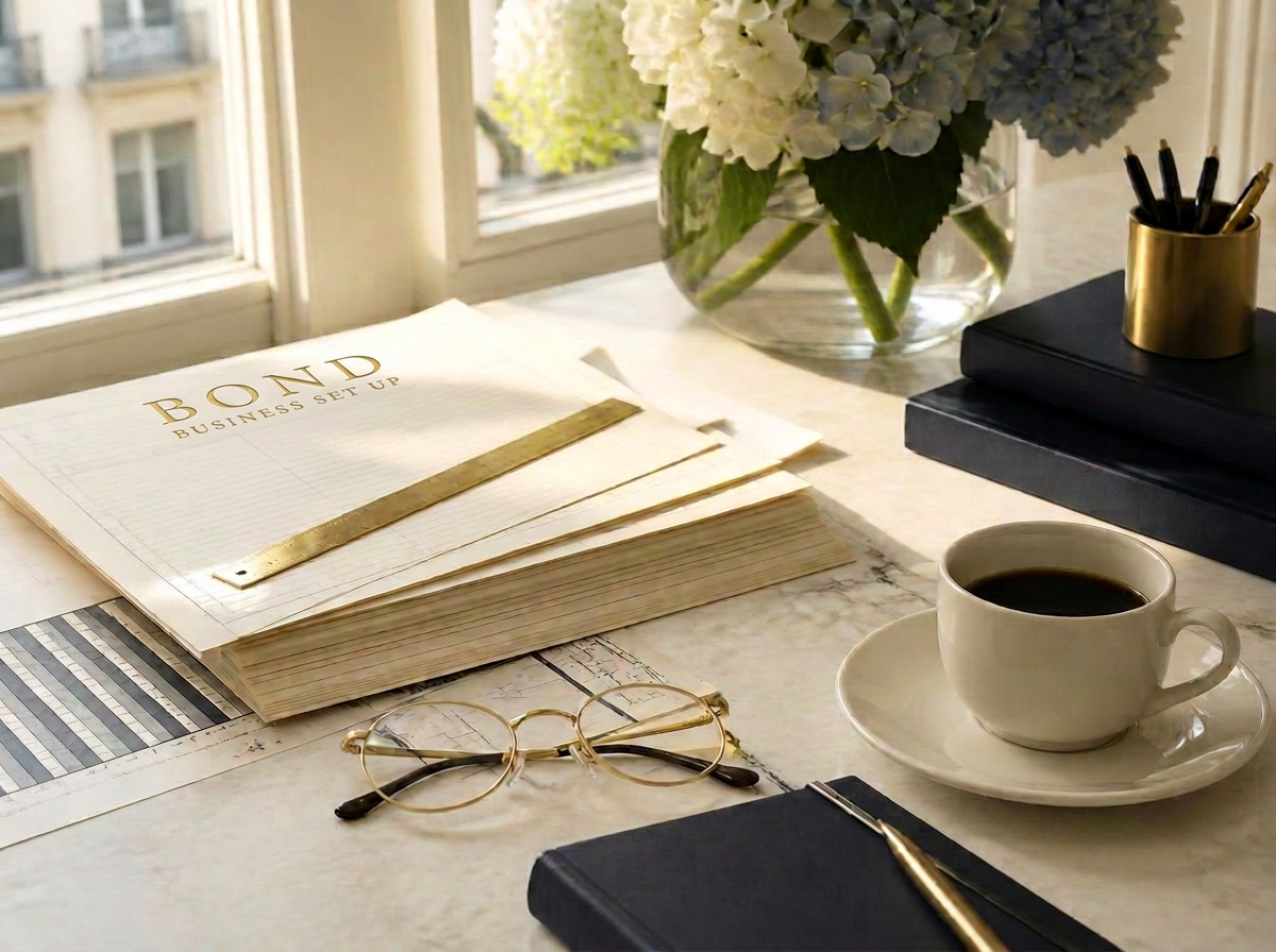 BOND BUSINESS SET UP corporate tax working papers under review at the Dubai office