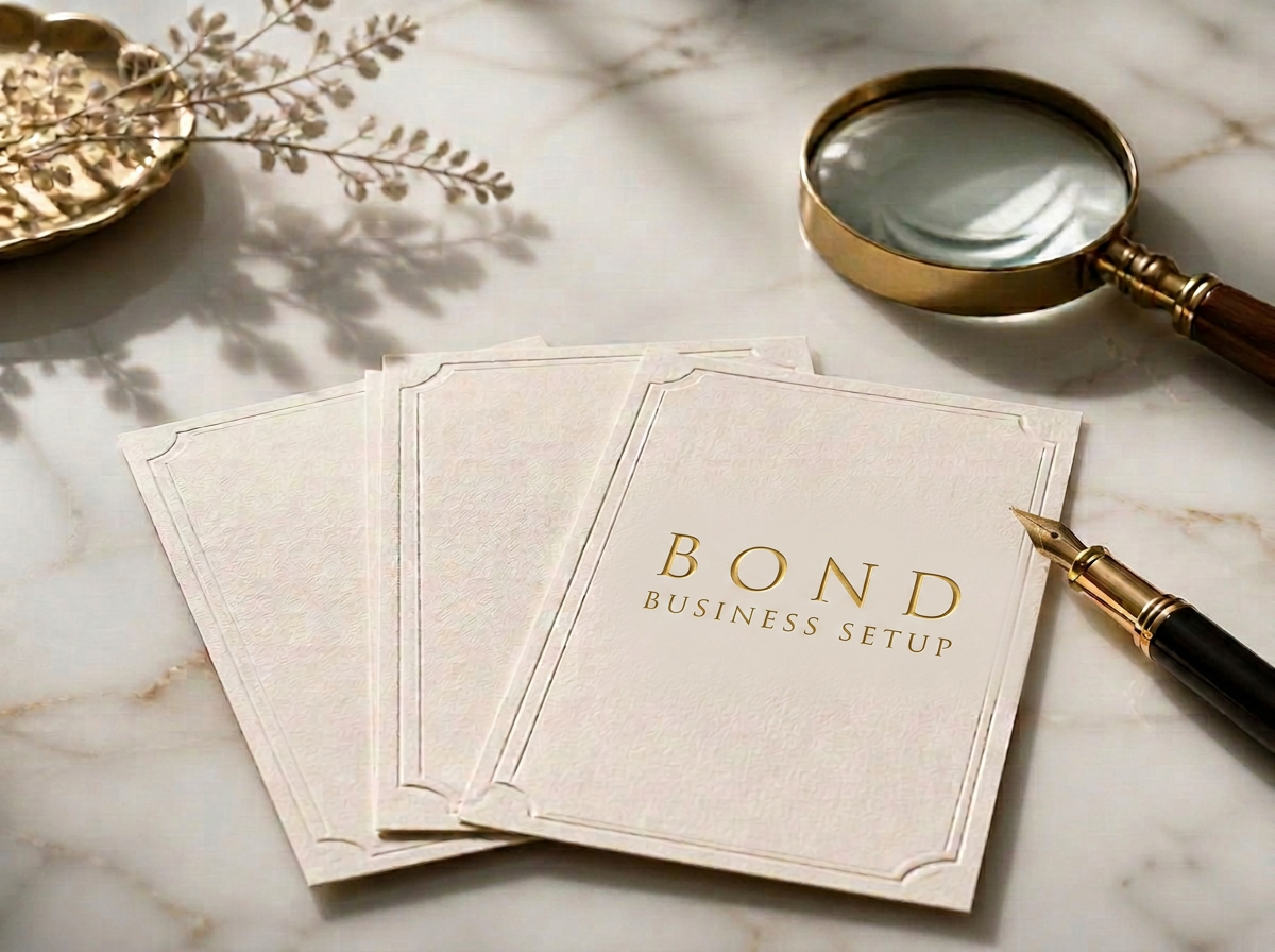 Trade licence documents prepared at Bond's Dubai office